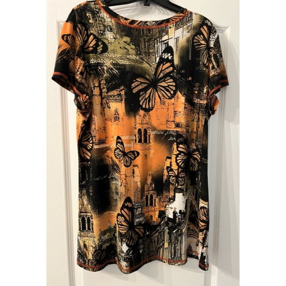 Patterned Tunic Top Ladies M - Picture 5 of 5